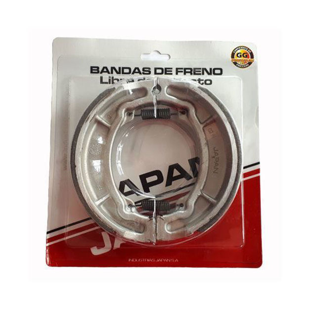 Imagen de Zapatas Freno Yamaha Dtk175 Dte Calimatic Trail Rx125 Rx135 Xy150 Fx200 Xtz125 Ybr125