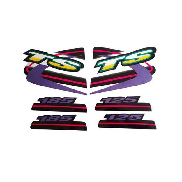 Imagen de Calcomania Suzuki Ts185 Ts125 Laterales Y Tanque Logo Ts