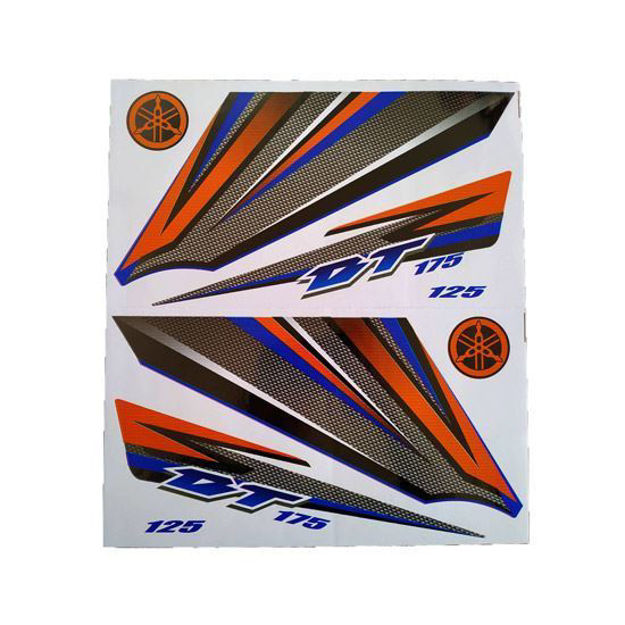 Imagen de Calcomania Yamaha Dtk 175 125 Laterales Y Tanque