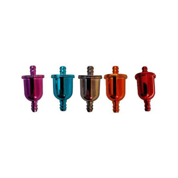 Imagen de Filtro Gasolina Para Moto Con Carton Colores Metalizados