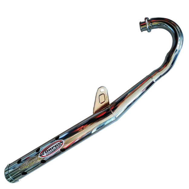 Imagen de Escape Ax100 Cromado Escorpion