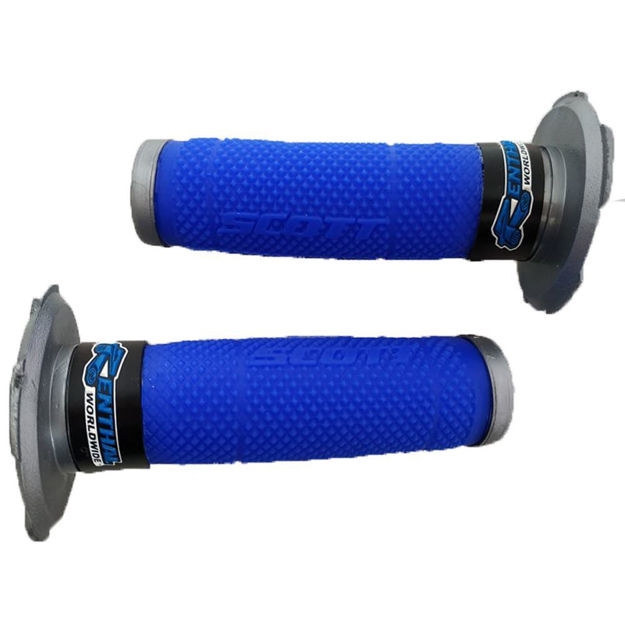 Imagen de Manillar Grips Puños Universal Hoop Azul Rojo Negro Ax100 Ts125 Ts185 Dte Trail Rx100 Rx115 Rx135 Dtk Xtz Gn125 Xr250