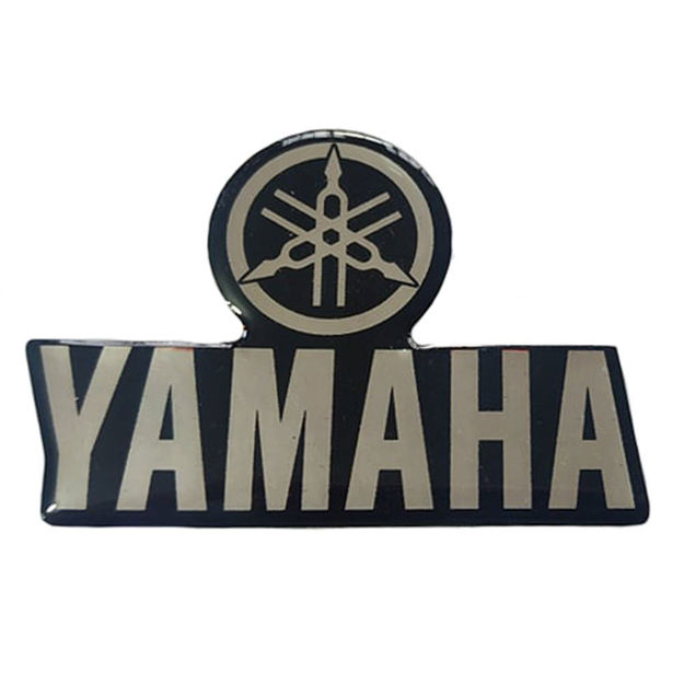 Imagen de Calcomania letras Con Sello Parte Superior Resina Yamana Dte Calimatic Trail Rx100 Rx115 Rx125 Rx135 Rs100 Dtk Xtz Ybr125 6,5x4,5cm