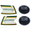 Imagen de Calcomania Suzuki Ts185 Ts125 Ts250 Laterales Y Tanque Antigua