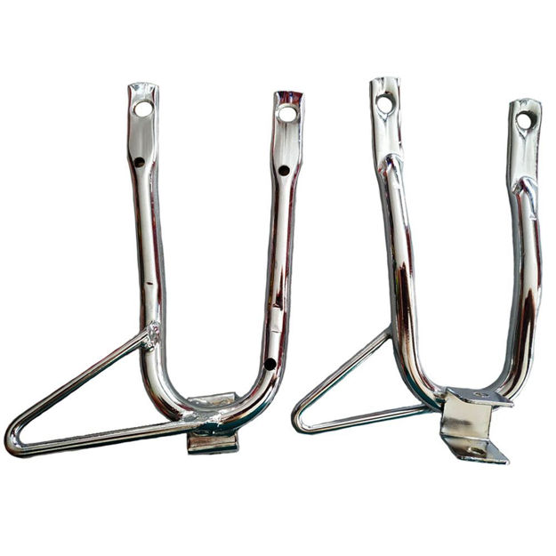 Imagen de Base Reposapie Estribo Posterior Yamaha Dtk Especial Cromado