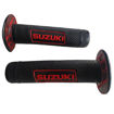 Imagen de Manillar Grips Puños De Lujo Moto Logo Suzuki Ts125 Ts185 Ax100 Gn125 Dr200 Gixxer