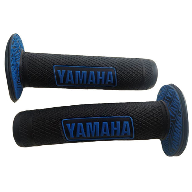 Imagen de Manillar Grips Puños De Lujo Moto Logo Yamaha DTk Dte Calimatic Trail Rx100 Rx115 Rx125 Rx135 Rs100 Xtz Yb125 BUGALLO