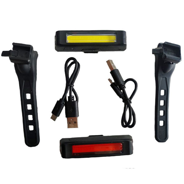 Imagen de Luz Led Delantera Posteior Hank Jy-6025t 240 Lumes USB