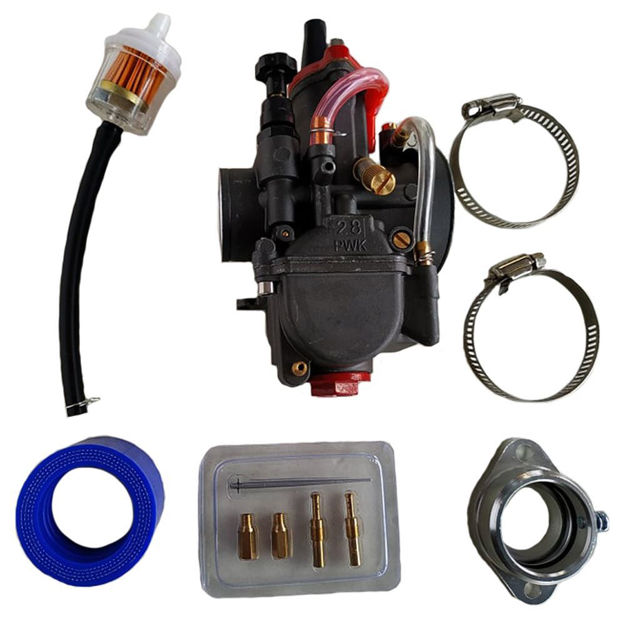 Imagen de Carburador Modificado PWK28 Rcp Dtk Dte Calimatic Dtt AX100 Ts125 Ts185