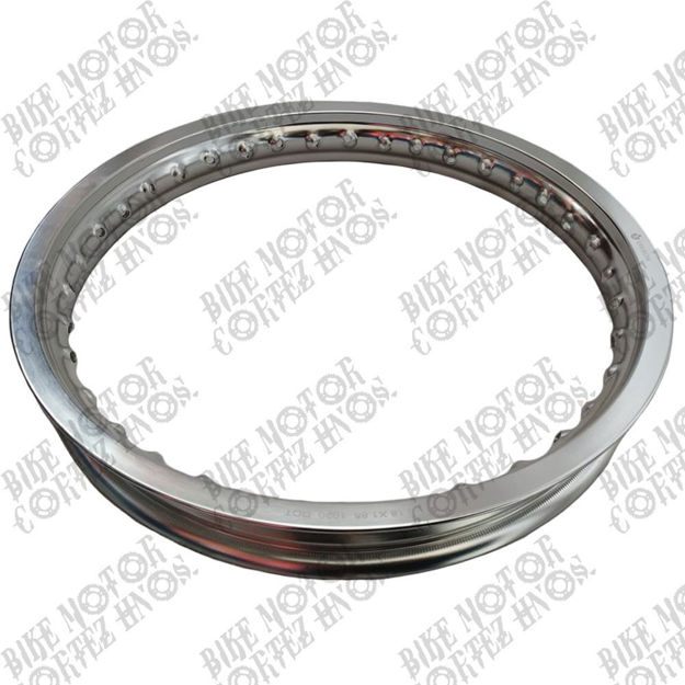 Imagen de Aro Aluminio Natural  165x21 Yamaha Dtk Suzuki Ts125 Ts185