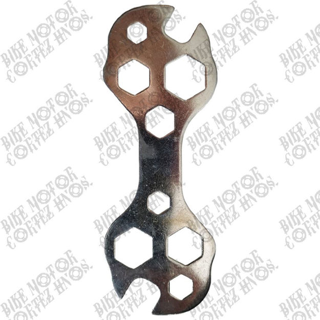 Imagen de Llave Plana 13 Huecos Acero