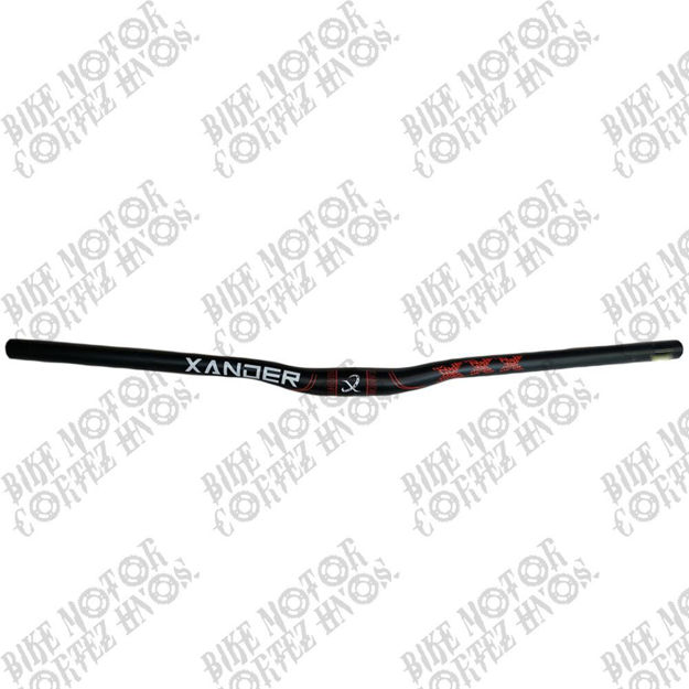Imagen de Timon Aluminio Downhill Sin Barra 31,8 780mm Xander Dibujo rojo